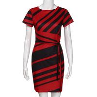 Best Sell New Fashion Women's Working Dresses Pencil Stripe Party Casual