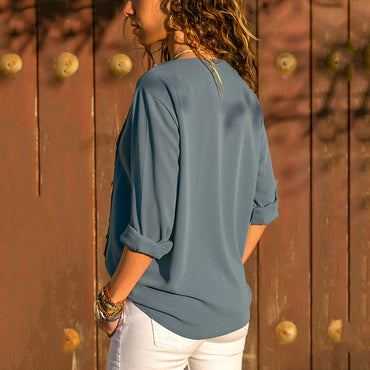 Leisure Blouse Fashion Long Sleeve Women Blouses