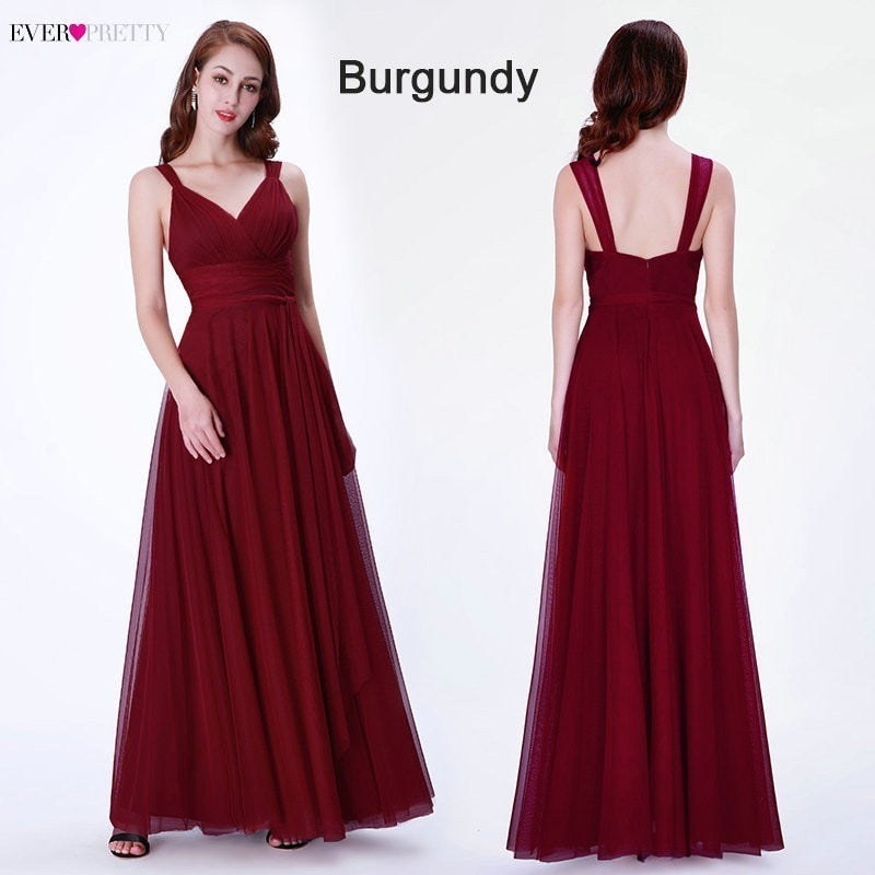 Prom Long Elegant Dress V-neck Sleeveless A-line Tulle Teal Prom Dress