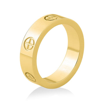 Fashion Philip's head screw zircon ring
