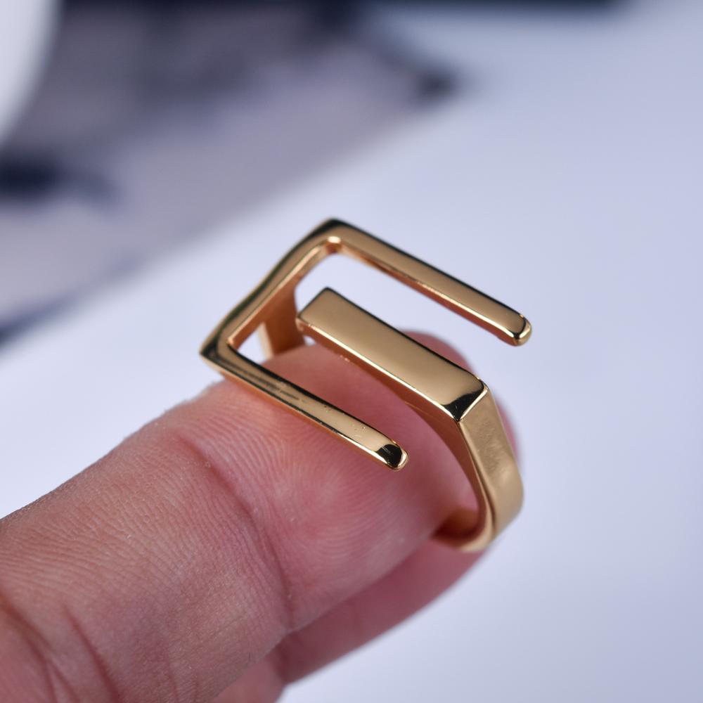 Punk Big Rectangular Wide Rings for Women