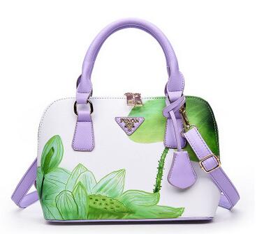 Printed Luxury leather  shell package new women handbag