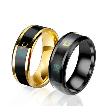 Temperature Ring Titanium Steel Mood Emotion for Women