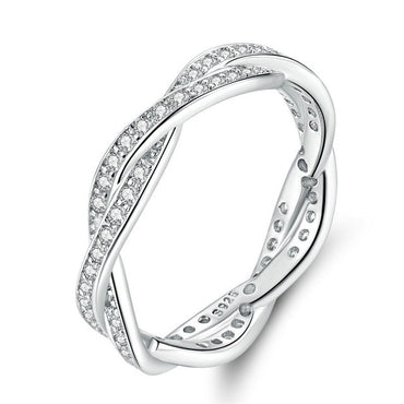 My Princess Queen Crown SILVER RING Twist Of Fate Stackable Ring