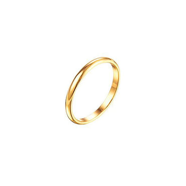 1MM Thin Titanium Steel Silver-color Couple Ring