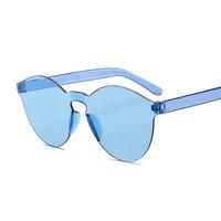 New Fashion Rimless Vintage Round Mirror Sunglasses Women
