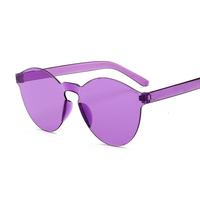 New Fashion Rimless Vintage Round Mirror Sunglasses Women