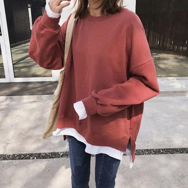 Hoodies Women Loose Korean Style Fashion Long Sleeve