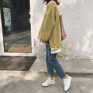 Hoodies Women Loose Korean Style Fashion Long Sleeve