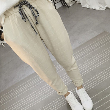 Women's Pants New Summer Casual Loose Harem Pants Cotton