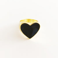 New Arrivals Must Have Vintage Gold Color Red Heart Rings For Women