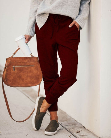 New Women Jogger Pants Casual Loose Drawstring Sweatpants Sports Soft Trousers