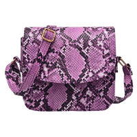 New fashion women's outdoor buckle snake pattern Messenger bag mobile phone