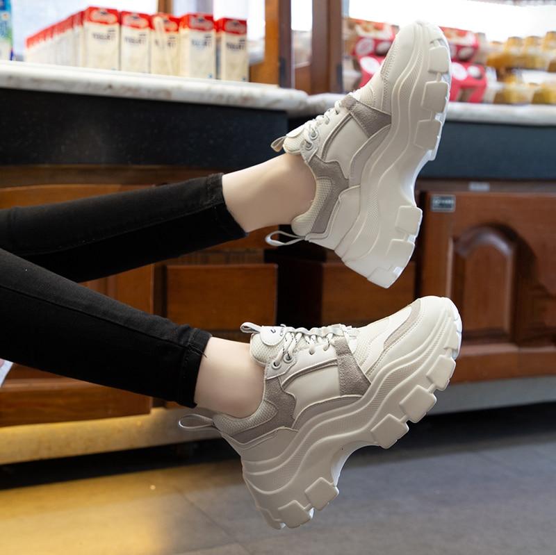 Women Chunky Sneakers Vulcanize Shoes Korean Fashion