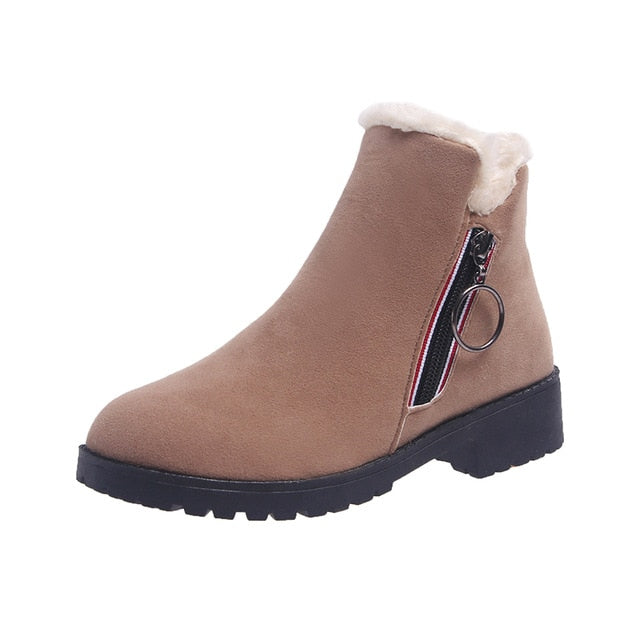 New Fashion Platform Winter Boots Women Shoes Black Martin