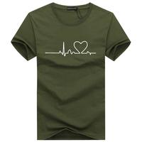 Hip Hop 2019 New men T-shirts Casual Harajuku Love Printed Tops Tee