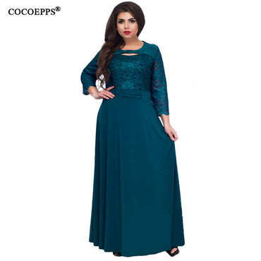 Women Lace Dress plus Size New 5XL 6XL Elegant Big Size Long Dress