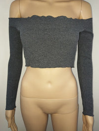 Summer Women Cotton Knitted Knitwear Crop Tops