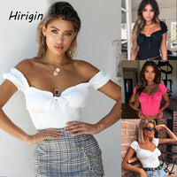 Women Sexy Casual Off Shoulder Tank Top Vest Blouse Crop Tops