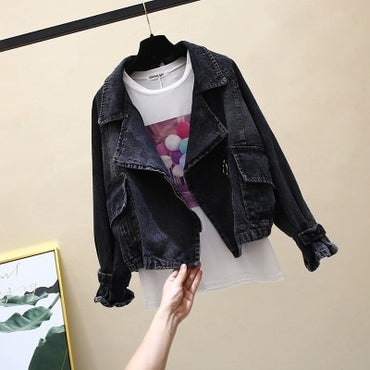 Autumn New Women Jacket Short Denim Jackets