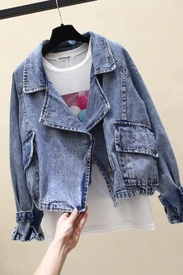 Autumn New Women Jacket Short Denim Jackets