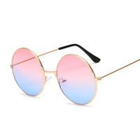 New Fashion Candy Vintage Round Mirror Sunglasses Women