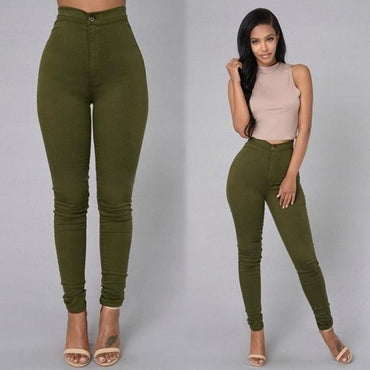 New Brand Plus Size 2XL High Waist Casual Stretch Women Pencil Pants
