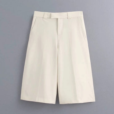 New 2020 women solid color kneeth length pants