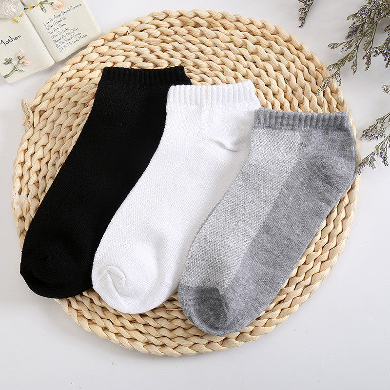 10Pairs Solid Mesh Men's Socks - GaGodeal