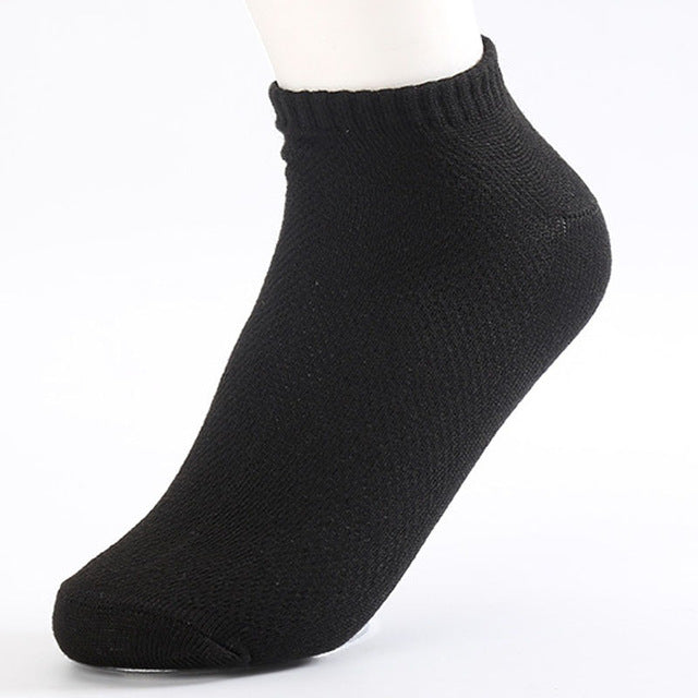 10Pairs Solid Mesh Men's Socks - GaGodeal