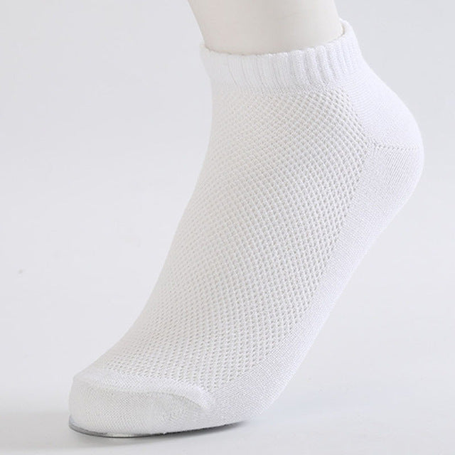10Pairs Solid Mesh Men's Socks - GaGodeal