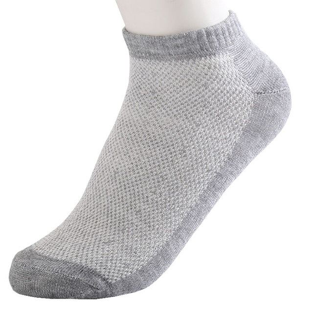 10Pairs Solid Mesh Men's Socks - GaGodeal