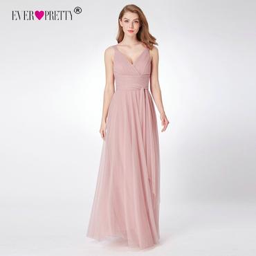 Prom Long Elegant Dress V-neck Sleeveless A-line Tulle Teal Prom Dress