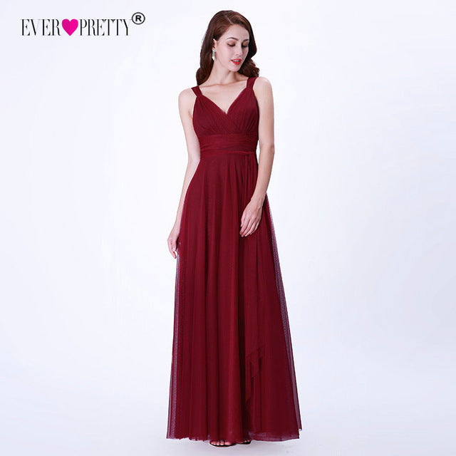 Prom Long Elegant Dress V-neck Sleeveless A-line Tulle Teal Prom Dress