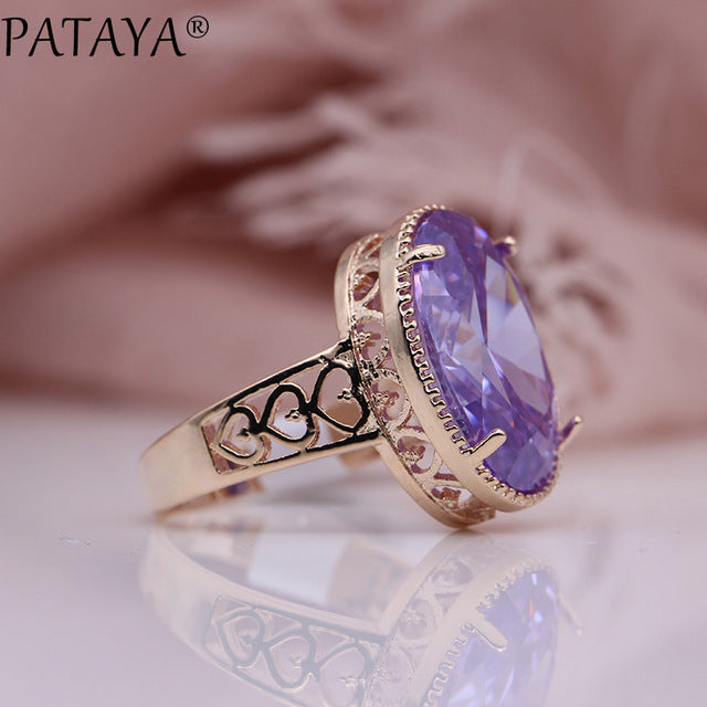 New Oval Tourmaline 13 Colors Luxury Rings Women