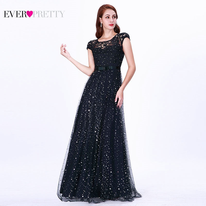 Prom Dress Ever Pretty Elegant Sleeveless Lace Appliques Embroidery Party Dress