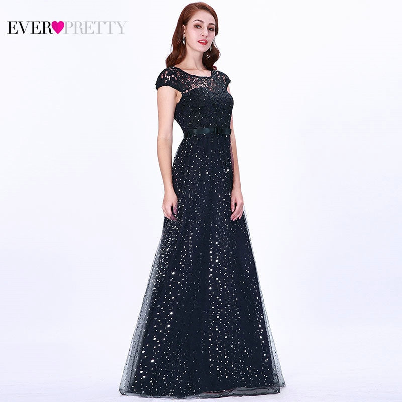 Prom Dress Ever Pretty Elegant Sleeveless Lace Appliques Embroidery Party Dress