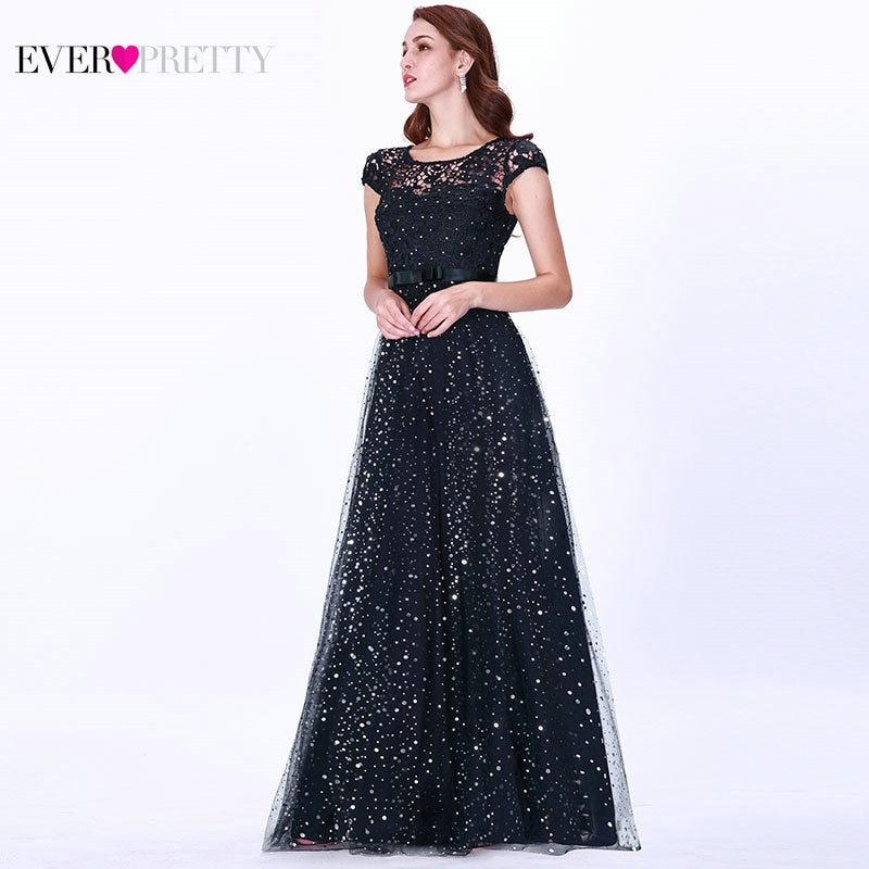 Prom Dress Ever Pretty Elegant Sleeveless Lace Appliques Embroidery Party Dress