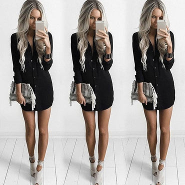 Women Sexy Long Sleeve Shirt Casual Blouse Loose