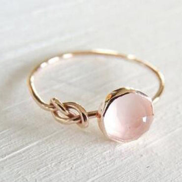 New Fashion Alloy Exquisite Beautiful Natural Gem Stone Women's Ring